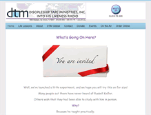 Tablet Screenshot of dtm.org